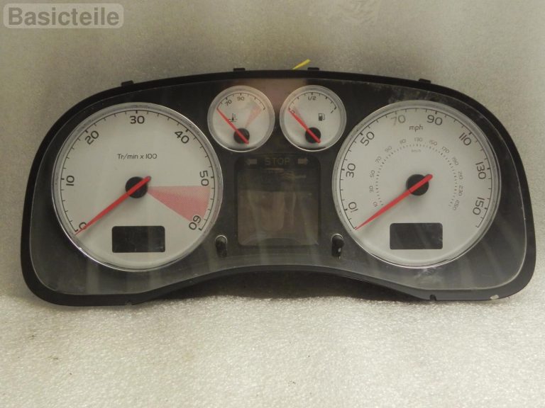 Peugeot 307 MILEN Diesel instrumentu klastera spidometrs MPH INSTRUMENTU KLUSTS