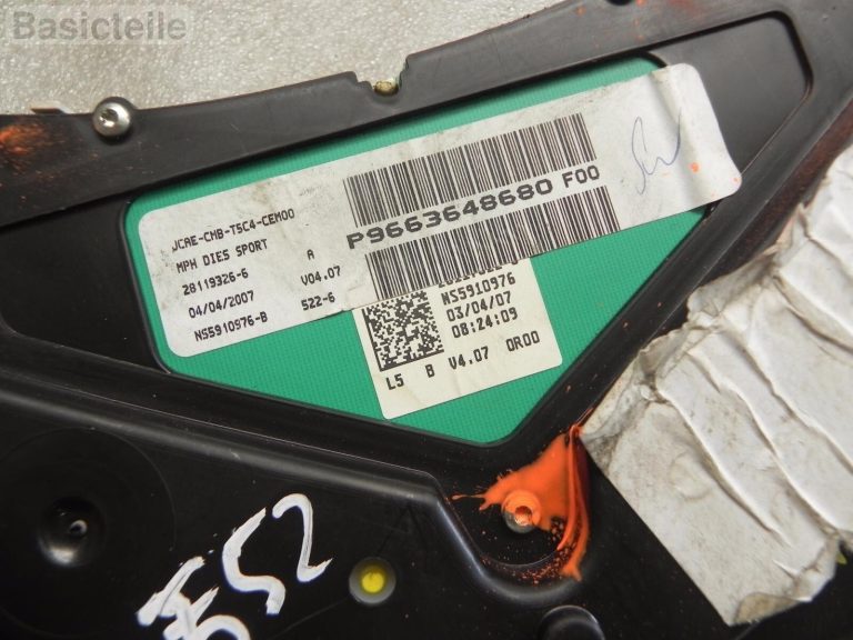 Peugeot 307 MILEN Diesel instrumentu klastera spidometrs MPH INSTRUMENTU KLUSTS