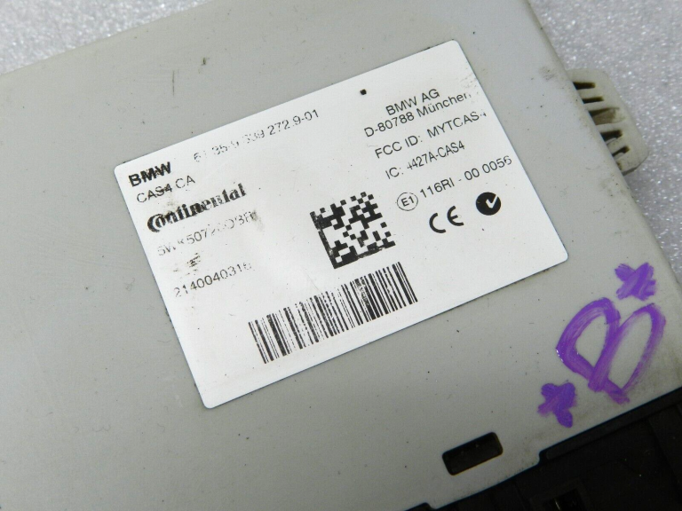 BMW F10 F01 F13 u.c. CAS4 moduļa vadības bloks 9339272, 61359339272