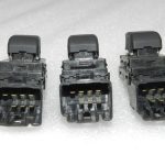 Range Rover L320 Discovery 3 elektrisko logu slēdžu komplekts 3x YUD501070PVJ oriģināls
