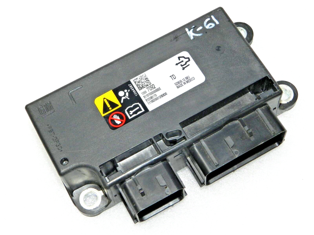 Opel Corsa D E Insignia A Facelift airbag control unit 13597092 with UNFALLDATA