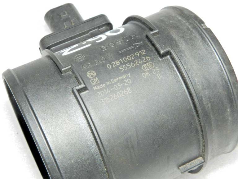 BOSCH Opel Saab 2.0 CDTi TiD masas gaisa plūsmas sensors LMM MAF 55562426, 0281002912