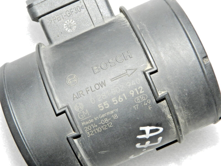 BOSCH Opel Zafira Astra H 1.7 CDTi masas gaisa plūsmas sensors LMM MAF 55561912, 0281002940
