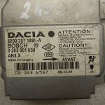 Dacia Logan gaisa spilvenu vadības bloks vadības bloks gaisa spilvenu vadības bloks 0285001650