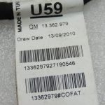 Opel Meriva B durvju instalācijas instalācija aizmugurējā kreisā pusē 13362979