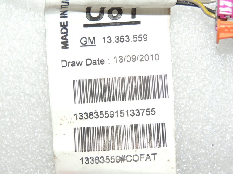 Opel Meriva B jumta vadu instalācija 13363559 13320359