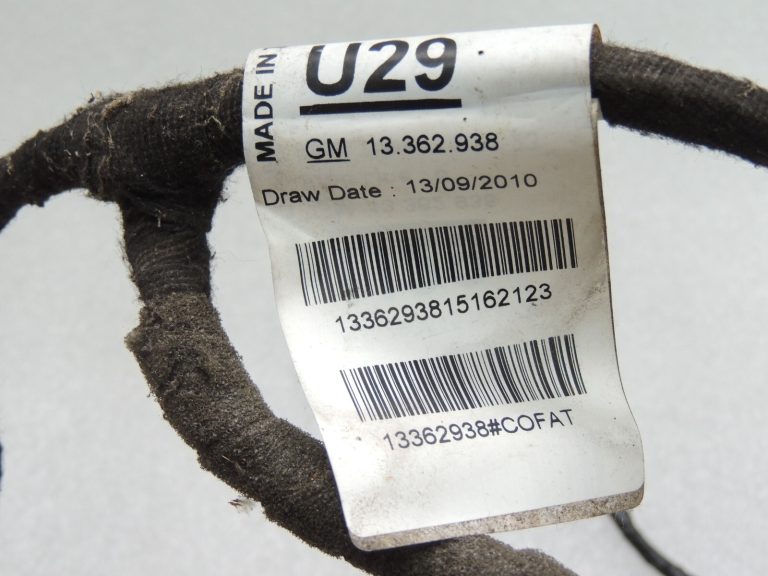 Opel Meriva B durvju vadu instalācija priekšējā labajā pusē 39066661 13362938