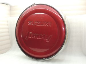 Suzuki Jimny MK3 rear wheel cover set chrome ZY8 red
