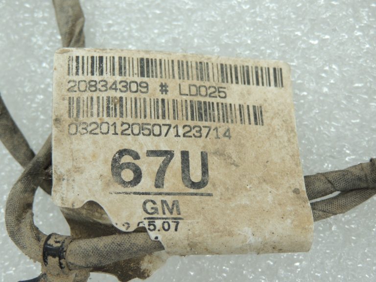 OEM Opel Zafira C stāvvietas sensora kabelis 20834309