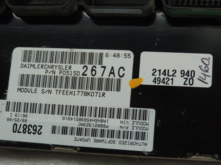 OEM Chrysler Grand Voyager 2.8CRDi V Dodge RAM Transmisijas vadības bloks R5150267AC