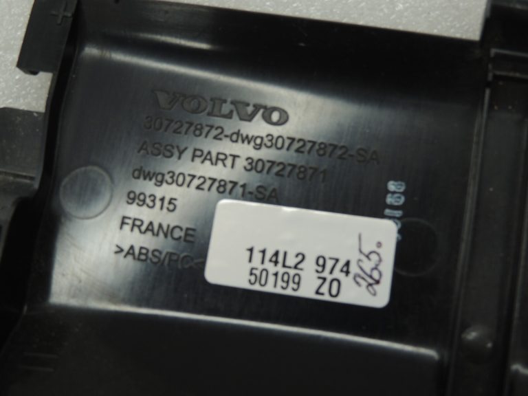 OEM Volvo S80 II atzveltnes atzveltnes roktura pārsegs 30727871