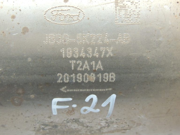 Ford Ranger P375 157kW 2.0TDCi katalizatora katalizators JB3G-5K224-AB 2331409 T2A1A
