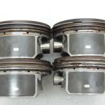 4x OEM virzuļa Opel 1.8i A18XER ar gredzeniem standarta 55567934 55568927 12992353
