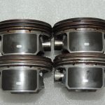 4x OEM virzuļa Opel 1.8i A18XER ar gredzeniem standarta 55567934 55568927 12992353