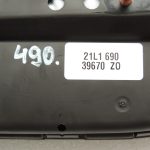 Opel Astra J priekšējais kreisais drošības modulis 13437396 13251381