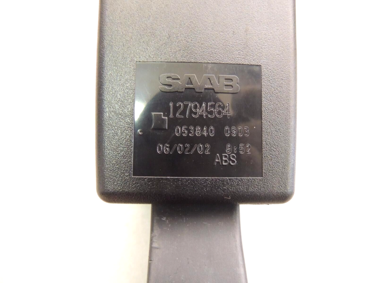 SAAB 9-3 YS3F Cadillac BLS Drošības jostas sprādzes spriegotājs aizmugurējā labajā pusē 12794564