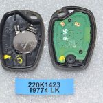 Renault Trafic III atslēgas radio tālvadības pults radio atslēga 2 pogas