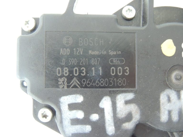 Citroen C4 Picasso Aizmugurējā tīrītāja motors Aizmugurējā tīrītāja motors 9646803180