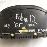 Skoda Fabia 6Y `05 benzīna spidometra spidometra spidometra instrumentu klasteris 6Y0920871M