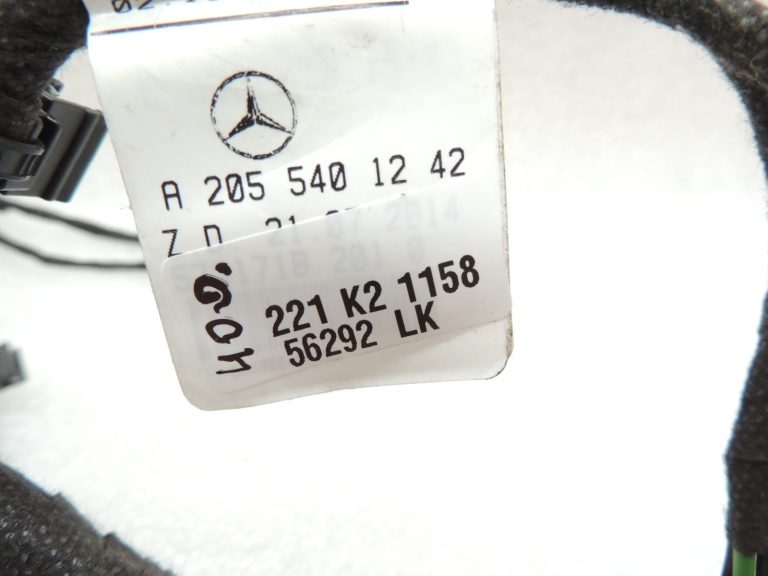 Mercedes Benz W205 Durvju instalācija aizmugurējā kreisā vai labā pusē A2055401242