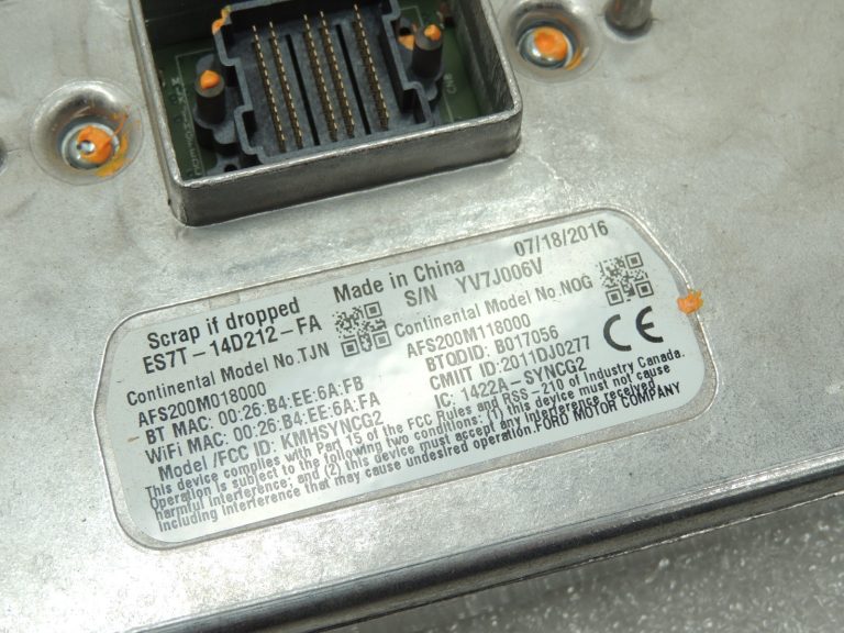 Ford Ranger P375 TKE Media Gateway modulis Sync II vadības bloks DS7T-14F239-CJ