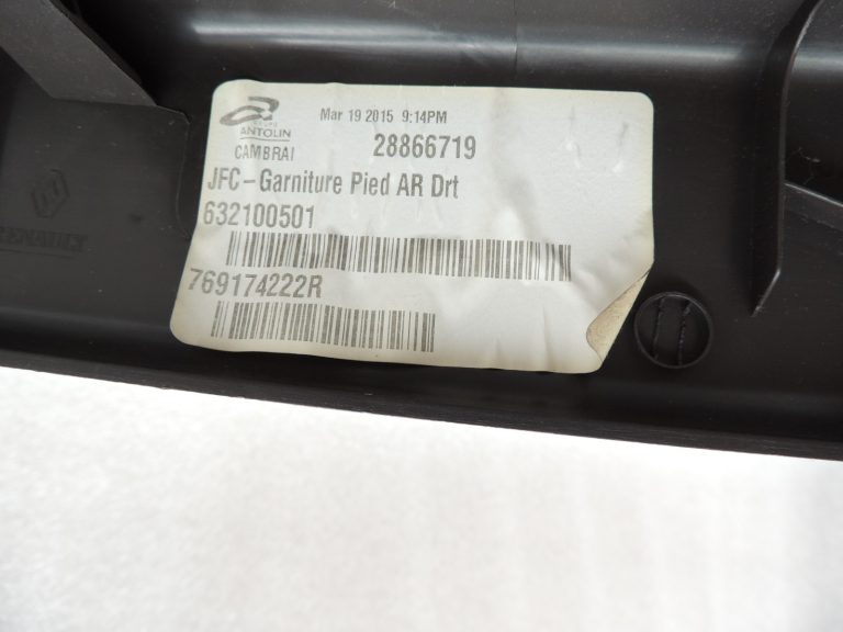 Renault Espace V MK5 JR C-apmales apdare labā apakšējā 769174222R Brown