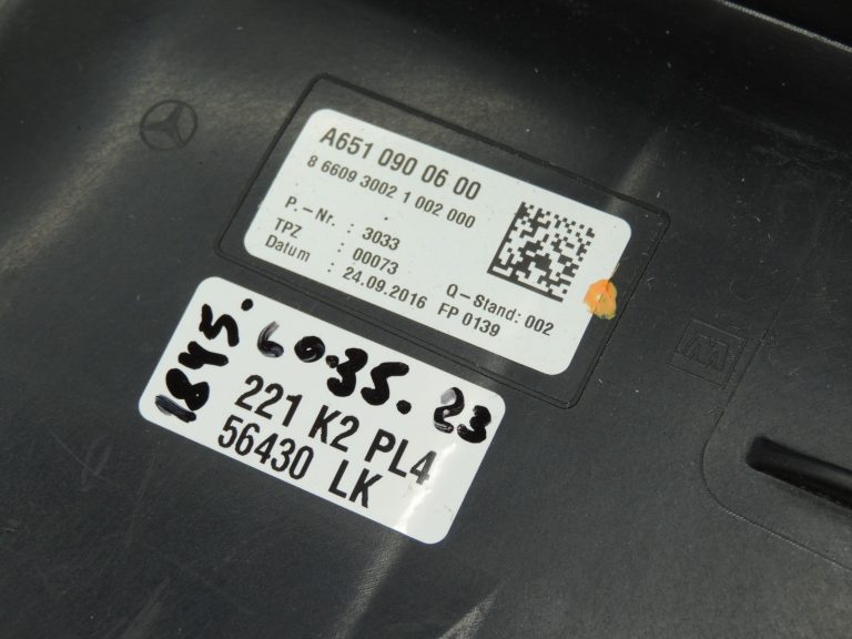 Oriģinālā Mercedes Benz W205 OM651 gaisa filtra kaste Gaisa filtra korpuss A6510900600