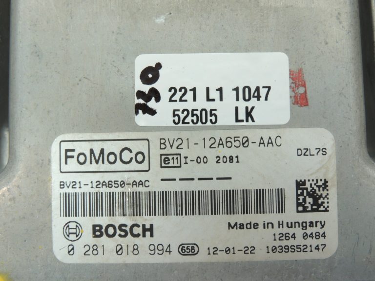 Ford Fiesta VI CB1 1,6TDCi 95 Ps 70kW Motora vadības bloks BV2112A650AAC