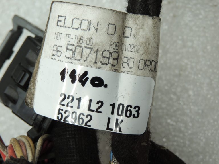 Peugeot 307 1.6i 16V benzīns NFU TU5JP4 Dzinēja elektroinstalācija 9650719980
