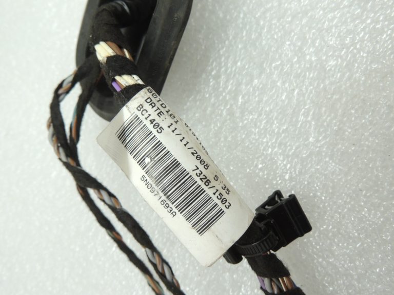 VW Tiguan 5N Durvju elektroinstalācijas instalācija aizmugurējā labajā pusē 5N0971693A Mazā gumija DEFEKTĪVA!!!