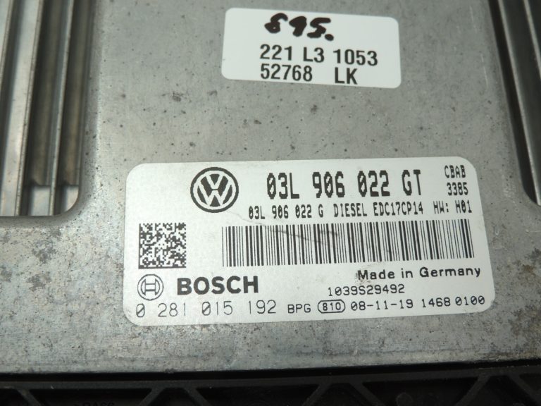 VW Tiguan 5N 08-11 2.0TDI CBAB 103kW Dzinēja vadības bloks 03L906022GT Motora vadības bloks