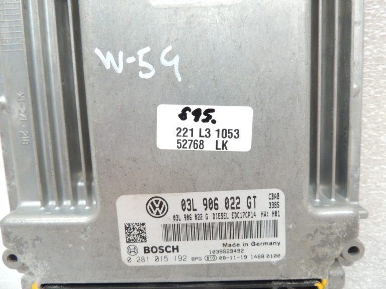 VW Tiguan 5N 08-11 2.0TDI CBAB 103kW Dzinēja vadības bloks 03L906022GT Motora vadības bloks