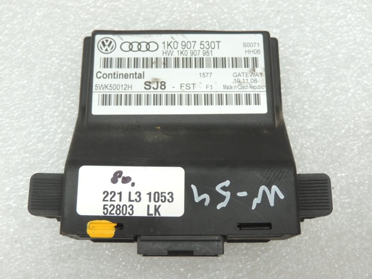 VW Tiguan 5N vadības bloks vārtejas diagnostikas interfeiss 1K0907530T