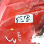 Opel Mokka aizmugurējais labais aizmugurējais lukturis 42435942 Aizmugurējais labais aizmugurējais lukturis