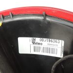 Opel Corsa C Hečbeks Aizmugurējais lukturis aizmugurējais kreisais 9196363 Aizmugurējais lukturis aizmugurējais kreisais