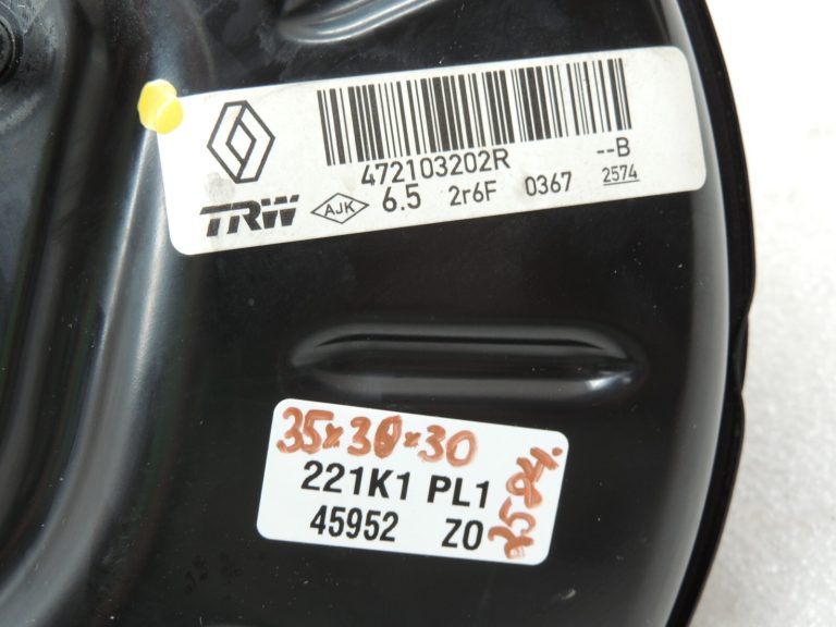 Renault Captur I J87 Bremžu pastiprinātājs 472109056R 472103202R