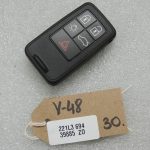 Oriģināla Volvo bezatslēgas atslēga ar melnu tālvadības pulti 434 MHz 30659498