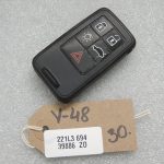 Oriģināla Volvo bezatslēgas atslēga ar melnu tālvadības pulti 434 MHz 30659498