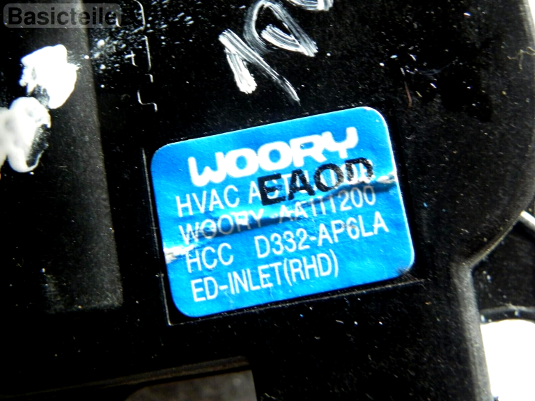 Hyundai i30 Apkures ieplūdes HVAC izpildmehānisms apkures servomotors