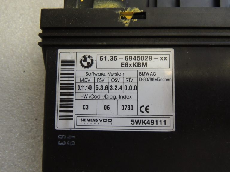 BMW E60 E61 E6x vadības bloks KBM 61356945029 6945029