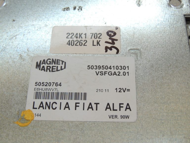Fiat Doblo II 263 1.3CDTi vadības bloks 50520764 Start/Stop sistēma Stabilizators
