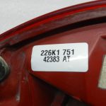 Opel Meriva B oriģinālā aizmugurējā aizmugurējā bremžu gaisma kreisā 13307493