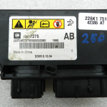 Opel Meriva B Oriģinālais gaisa spilvena vadības bloks Gaisa spilvena vadības bloks 13576859
