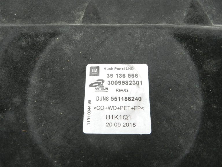 Opel Insignia B oriģināls izolācijas paneļa apakšējā labā paneļa apdare