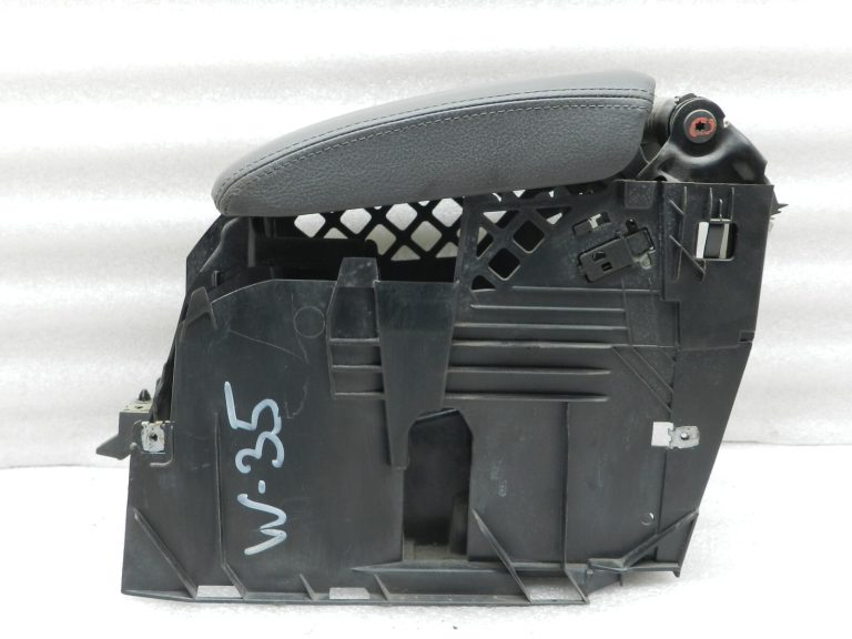 VW Golf oriģinālais roku balsts sintētiskās ādas antracīta konsolē 1K0864207E