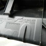 VW Golf oriģinālais bagāžnieka sliekšņa vāks