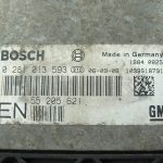 Opel Zafira B 1.9CDTi Z19DTL Z19DT Dzinēja vadības bloks 0281013593 55205621 SEC kods