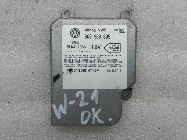 VW oriģinālais gaisa spilvenu vadības bloks Gaisa spilvenu vadības bloks