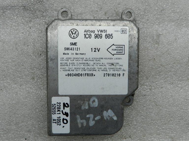 VW oriģinālais gaisa spilvenu vadības bloks Gaisa spilvenu vadības bloks