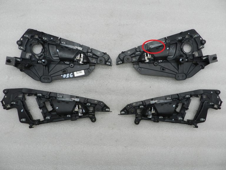 Audi A6 oriģināls iekšējās atvēršanas rokturu komplekts Trūkst vienas spuldzes!!!!!
